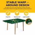 thumbnail image 4 of St. Patrick's Day Table Cloths for 3 Foot Rectangle Tables, Green Shamrock Rainbow Gold Coin Simple Patio Waterproof Elastic Fitted Tablecloths, Washable Rectangular Table Cover for Camping, 4 of 8