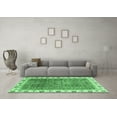 thumbnail image 3 of Ahgly Company Indoor Rectangle Abstract Emerald Green Modern Area Rugs, 5' x 8', 3 of 4