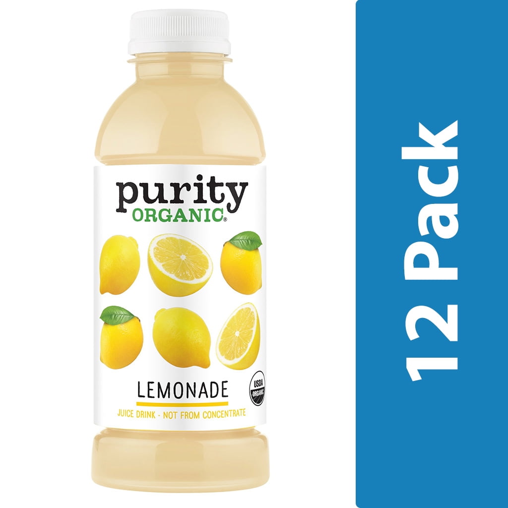 Purity Organic Lemonade, 16.9oz, 12 Count