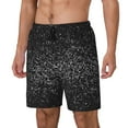 thumbnail image 1 of Balery Black And White Dotted Bañador para hombre, shorts de playa de secado rápido con entrepierna y forro de compresión-Large, 1 of 6