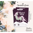 thumbnail image 5 of Darling Souvenir Purple Birthday Invitation Card Printable Fill or Write In Blank Invites Party Supplies Pack Of 28 5 x 7 Inches, 5 of 5
