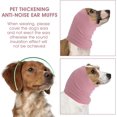thumbnail image 3 of Manguito para perros y gatos, calentador de cuello para mascotas y orejeras para aliviar la ansiedad y arreglar orejeras para perros, gatos para usar mientras se bañan impermeables (L, rosa), 3 of 5