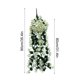 thumbnail image 3 of Artificial Violet Rattan Hanging Orchid Basket | Silk Simulation Flower Vine | Lifelike Wall Décor for Living Room Balcony Home | 90 cm Long | 2-5 cm Flowers | 1 Piece, 3 of 6