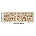 thumbnail image 6 of 2.6'x8' Floral Living Room Rug, Soft Washable Area Rug 2.6'x8', Stain-resistant Non-slip Bohemian Bedroom Rug, Beige Floral, 6 of 7