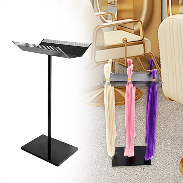 Soporte para extensiones de cabello, colgador para exhibición de cabello, estante multifunción para trenzas de cabello, soporte separador de cabello