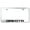 Chrome, variant on Dodge Dakota Laser Etched Logo Stainless Steel License Plate Frame (Chrome)