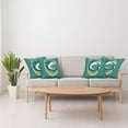 thumbnail image 4 of Ambesonne Green Throw Pillow Cover 4 Pack, Shark Hunter Marine Art, 16", Green, 4 of 7