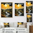 thumbnail image 4 of Designart "The Dark Drama of Yellow Storms" Landscape & Nature Wall Decor, 4 of 5