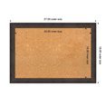 thumbnail image 7 of Amanti Art Natural Cork Board Wood Framed Dappled Black Brown Narrow Bulletin Board 27 in. x 19 in., 7 of 7