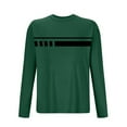 thumbnail image 3 of KeShDi Men's Shirts T Shirt Men Sports Fitness Home Printed Pajamas T-shirt Long Sleeve Round-Neck Army Green 4X, 3 of 3