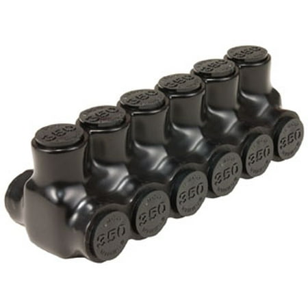 2 Side Port (Ilsco PBTD-2-350 Insulated Multi-Tap Connector, 2 Port, 2 Side Entry, 6 AWG to 350 MCM, Aluminum)