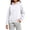 White, variant on Girls Pullover Hoodie, Long Sleeve Solid Color Fleece Hooded Sweatshirt, Loose Fit Casual Hoodie with Pockets for Kids School Daily Wear, 7-8 Years