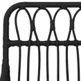 thumbnail image 4 of vidaXL 5 Piece Garden Dining Set Black Poly Rattan, 4 of 7