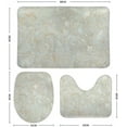 thumbnail image 2 of SKYSONIC Non-Slip 3 Piece Bathroom Rug Set Marble Gray Color Soft Contour Rug + Toilet Lid Cover + Bath Mat Bathroom Decor, 2 of 6