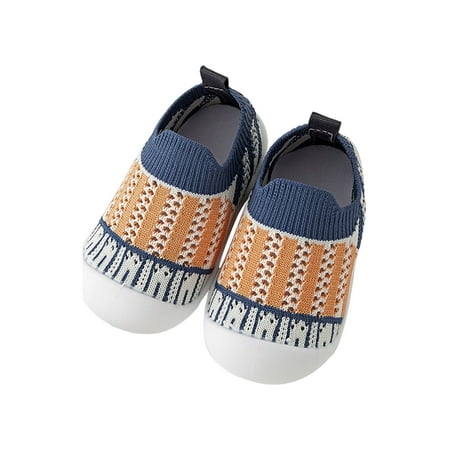 

Woobling Kids Sock Sneakers Breathable Running Shoes Slip On Walking Shoe Unisex-Child Trainers Non-slip Mesh Comfortable Orange 9.5C