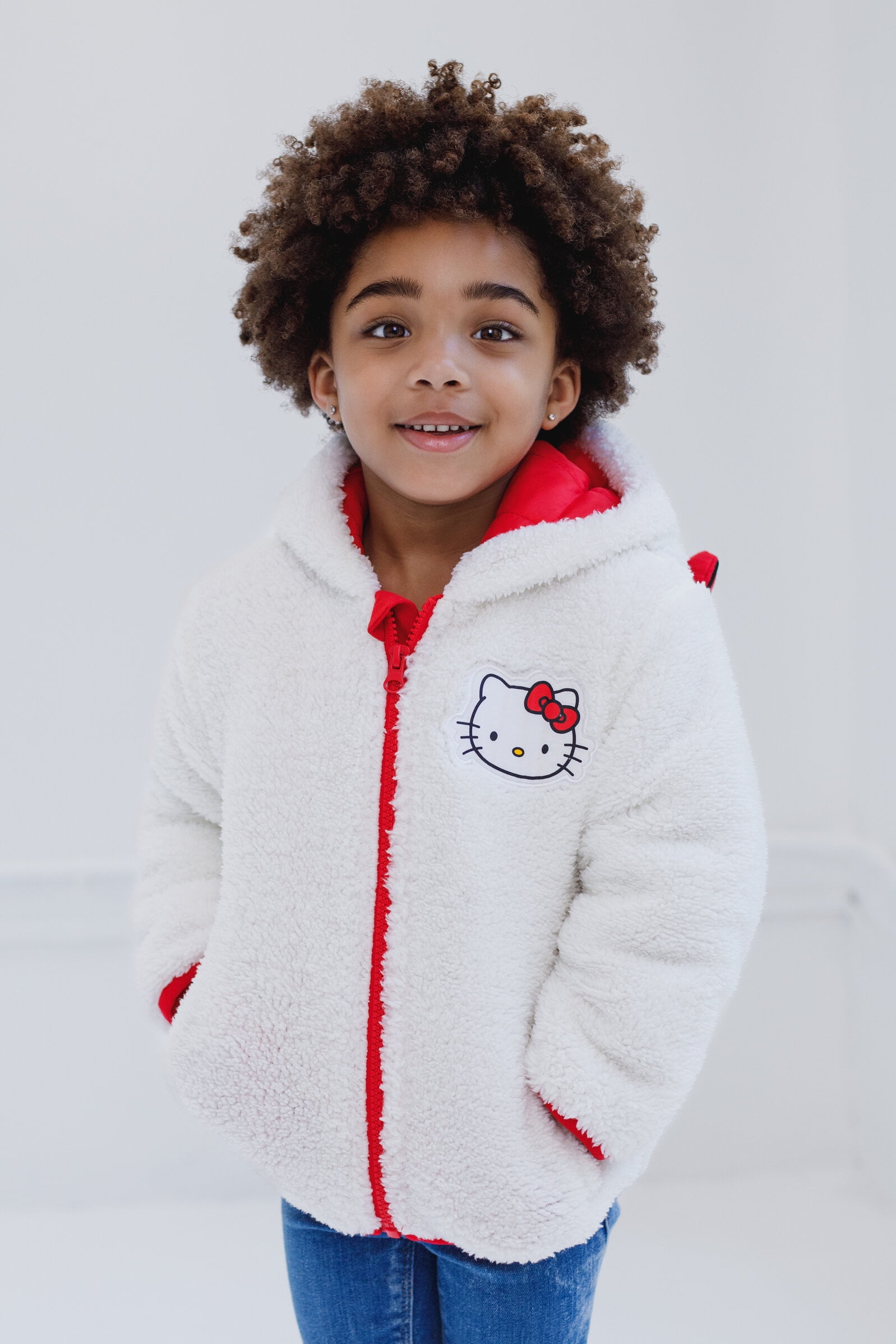 Hello Kitty Cosplay Sherpa Jacket Toddler to Big Kid