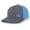 Charcoal/Neon Blue, variant on Men's Scenic Mountain Outdoors Woodland Embroidered Mesh Back Trucker Hat, Charcoal/Neon Blue