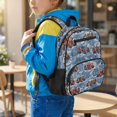thumbnail image 3 of Jeiento Tractor 13.5" Kids Outdoor Backpack, Anti-scratch Preschool Bookbag with Side Mesh Pocket, Dual Carry Stylish Toddler Bag for Picnic Camping Kindergarten Use, 3 of 7