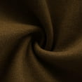 thumbnail image 5 of IYTR Men's Solid Color Peacoat Double Breasted Wool Coat Long Sleeve Warm Winter Fleece Lined Overcoat with Pockets Brown XXL, 5 of 7