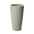 thumbnail image 3 of Step2 Tremont 28-Inch 2pk Round Concrete Large Indoor/Outdoor Planter, Plastic, Gray, 3 of 5
