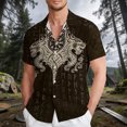 thumbnail image 2 of DGMIOCS Chemise Homme Coupe Régulière Boutonnée Douce Entretien Facile Marron m, 2 of 5
