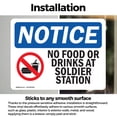 thumbnail image 3 of (2 Pack) No Food Or Drink At Solder Station Sign, 3 of 7