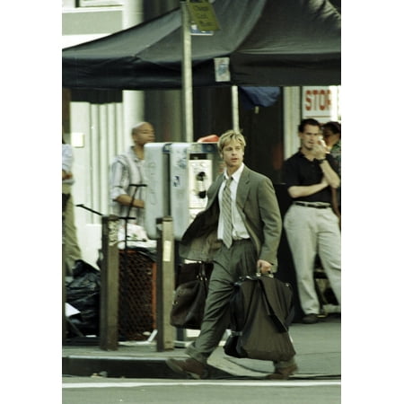 Brad Pitt behind the scenes of Meet Joe Black Photo