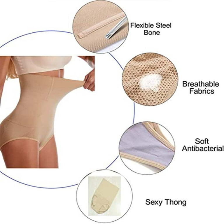 Women Thong Shapewear Waist Trainer Butt Lift Body Shaper Slimming Briefs  Corrective Underwear High Waist Tummy Control Panties Auburn
