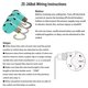 thumbnail image 3 of 3Pcs ZE-268S6 Ceiling Fan Switch 3 Speed 4 Wire for Ceiling Fans and Wall Lights Pull Chain Switch, 3 of 5