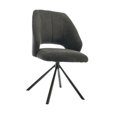 thumbnail image 4 of Silla de Comedor Macarena Silla Giratoria 360 Grados Portátil con Respaldo Negro, 4 of 8