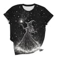 thumbnail image 6 of XUNKUSGA Womens Halloween Printed T Shirts Casual Loose Crewneck Short Sleeve Tops for Women Trendy Halloween Graphic Tee for Women L, 6 of 6