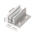 thumbnail image 5 of 2pcs F-type Glass Sliding Door Holder, Automatic Door Swing Stop, Sliding Door U-shaped Sequencer, 5 of 5