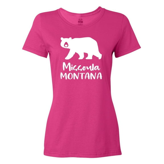 Inktastic Missoula, Montana White Bear Silhouette Women's T-Shirt