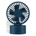 thumbnail image 1 of Ventilador de escritorio Wosthever inalámbrico recargable por USB azul oscuro, 1 of 6
