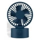 thumbnail image 2 of Ventilador de escritorio pequeño Inteprter recargable por USB azul oscuro, 2 of 6
