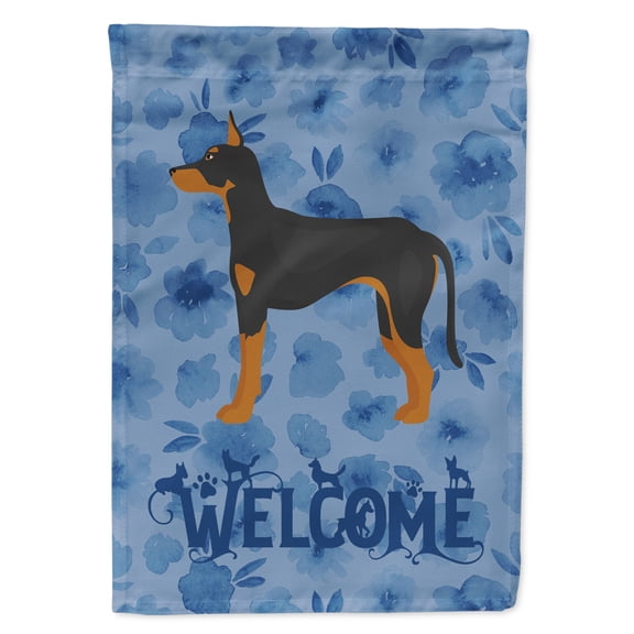 Carolines Treasures CK6018GF Manchester Terrier Welcome Flag Garden Size Small multicolor