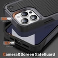 thumbnail image 5 of Decase Heavy Duty Case For Apple iPhone 15 Pro 6.1",Military Grade Drop Protection,Hybrid Anti-Scratch Shockproof Rugged Phone Shell Cover,for Women Men,for iPhone 15 Pro - Gray, 5 of 5
