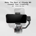 thumbnail image 3 of Hohem iSteady M6 3- Smartphone Gimbal Stabilizer -shake Phone Vlog Gimbal 360° Rotatable OLED Large Screen with Tripod Storage Case 400g Payload Replacement for 14131211 Series Mate 4030/, 3 of 7
