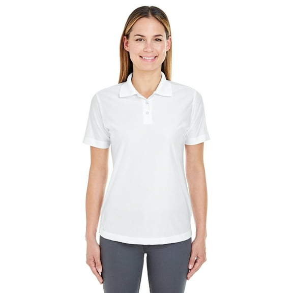 ULTRACLUB 8414 LADIES' COOL & DRY ELITE PERFORMANCE POLO, WHITE, XL, Pack 6, Mens Polo Shirts