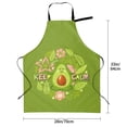 thumbnail image 2 of Kdxio Avocado Keep Calm Apron with Pockets Adjustable Kitchen Aprons for Men Women Waterproof Aprons for Cooking,Drawing,Crafting, Baking Household Cleaning, 2 of 8
