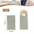 thumbnail image 2 of Uxcell 2 Pcs Bolsa de Reloj de Cuero, 5.1 x 2.8 Pulgadas Funda de Viaje Portátil, 2 of 6