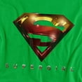 thumbnail image 2 of Supergirl Logo Glare Women's T Shirt, Kelly Green, Medium, 2 of 6
