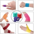 thumbnail image 4 of 30 Rolls Self Adherent Wrap Stretch Bandages Self Adhesive Bandage Wrap 2 inch Self Stick Bandage Wrap Tape for Wrist Ankle Swelling Sprains (Black), 4 of 14