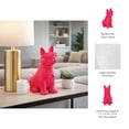 thumbnail image 5 of Boston Terrier Figurine for Home Decor - Bulldog Sculpture for Bathroom, Office, Living Room and Shelf Display - Modern Polyresin Dog Ornament for Coffee Tables and Room Feature Accent - 10", Pink, 5 of 12