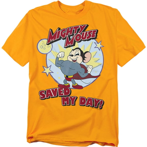 Mighty Mouse Vintage Day Officially Licensed Adult T-Shirt M