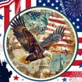 thumbnail image 4 of Colorful Acrylic Free Bird Window Hanging with American Flag Design, Sunlight Catcher Patriotic Hanging Ornament for Windows, Doors and Indoor Decor on Independence Day and National Holidays, 4 of 6