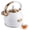 White, variant on SUSLAS 2.64 qt Stainless Steel Whistling Tea Kettle for Stovetop, Black Vintage Tea Pot