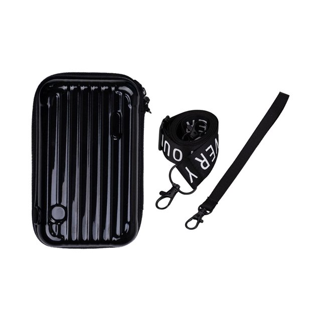 Bolsa de almacenamiento de cosméticos Bolsa de viaje al aire libre Bolsa de cosméticos Estuche rígido Bolsa de maquillaje para mujeres Negro