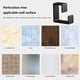 thumbnail image 2 of Manos Estante de almacenamiento de lavabo plegable antioxidante con ganchos de 6 uds para baño (negro), 2 of 6
