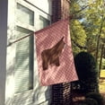 thumbnail image 2 of Caroline's Treasures BB7852CHF Poitou Poiteuin Donkey Pink Check Flag Canvas House Size , Large, multicolor, 2 of 4